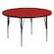 Flash Furniture Round Activity Table, Laminate, Red XU-A42-RND-RED-T-P-GG - alternate 1