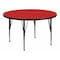 Flash Furniture Round Activity Table, Laminate, Red XU-A48-RND-RED-H-P-GG - alternate 1
