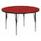 Flash Furniture Round Activity Table, Laminate, Red XU-A48-RND-RED-T-P-GG - alternate 1
