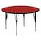 Flash Furniture Round Activity Table, Laminate, Red XU-A60-RND-RED-T-P-GG - alternate 1