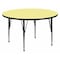 Flash Furniture Round Activity Table, Laminate, Yellow XU-A42-RND-YEL-T-P-GG - alternate 1
