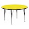 Flash Furniture Round Activity Table, Laminate, Yellow XU-A48-RND-YEL-H-P-GG - alternate 1