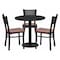 Flash Furniture Round Blk Lam Table, Rnd w/Cherry Seats, 30", Laminate Top, Wood Grain MD-0007-GG - alternate 1