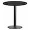 Flash Furniture Round Laminate Table Top, Laminate Top, Wood Grain XU-RD-24-BLKTB-TR18-GG - alternate 1