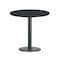 Flash Furniture Round Laminate Table Top, Laminate Top, Wood Grain XU-RD-30-BLKTB-TR18-GG - alternate 1