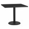 Flash Furniture Square Laminate Table, Laminate Top, Wood Grain XU-BLKTB-4242-TR24-GG - alternate 1