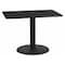 Flash Furniture Rectangle Laminate Table Top, Laminate Top, Wood Grain XU-BLKTB-2442-TR24-GG - alternate 1