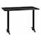 Flash Furniture Rectangle Laminate Table Top, 30" W, 42" L, 31.125" H, Laminate Top, Wood Grain XU-BLKTB-3042-T0522-GG - alternate 1