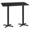 Flash Furniture Rectangle Laminate Table Top, 30" W, 60" L, 43.125" H, Laminate Top, Wood Grain XU-BLKTB-3060-T2222B-GG - alternate 1