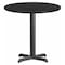 Flash Furniture Round Laminate Table Top, Black XU-RD-30-BLKTB-T2222-GG - alternate 1