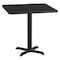 Flash Furniture Square Laminate Table Top, Laminate Top, Wood Grain XU-BLKTB-2424-T2222-GG - alternate 1