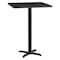 Flash Furniture Square Laminate Table Top, Laminate Top, Wood Grain XU-BLKTB-3030-T2222B-GG - alternate 1