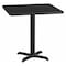Flash Furniture Square Laminate Table Top, Laminate Top, Wood Grain XU-BLKTB-3030-T2222-GG - alternate 1