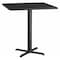 Flash Furniture Square Laminate Table Top, Laminate Top, Wood Grain XU-BLKTB-4242-T3333B-GG - alternate 1