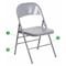 Flash Furniture Folding Chair, Metal, Gray HF3-MC-309AS-GY-GG - alternate 1