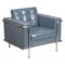 Flash Furniture Hercules Lesley Chair, Gray Back, 36-3/4 in W 33" L 32-1/2" H, Straight, Leather Seat ZB-LESLEY-8090-CHAIR-GY-GG - alternate 1