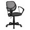 Flash Furniture Mesh Task Chair, 15-1/2" to 19-1/2", Fixed Arms, Gray WA-3074-GY-A-GG - alternate 1