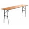 Flash Furniture Rectangle Training Table, Wood Top, Wood Grain YT-WTFT18X72-TBL-GG - alternate 1