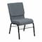 Flash Furniture Fabric Church Chair, Gray XU-CH-60096-BEIJING-GY-BAS-GG - alternate 1