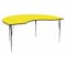 Flash Furniture Kidney Activity Table, Laminate, Yellow XU-A4896-KIDNY-YEL-H-A-GG - alternate 1