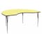 Flash Furniture Kidney Activity Table, Laminate, Yellow XU-A4896-KIDNY-YEL-T-A-GG - alternate 1