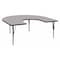 Flash Furniture Horseshoe Activity Table, Laminate, Grey XU-A6066-HRSE-GY-T-P-GG - alternate 1