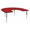 Flash Furniture Horseshoe Activity Table, 60" W, 66" L, 25.125" H, Laminate, Red XU-A6066-HRSE-RED-T-P-GG - alternate 1