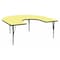 Flash Furniture Horseshoe Activity Table, Laminate, Yellow XU-A6066-HRSE-YEL-T-P-GG - alternate 1