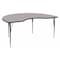 Flash Furniture Kidney Activity Table, Laminate, Grey XU-A4896-KIDNY-GY-H-A-GG - alternate 1