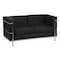 Flash Furniture Loveseat, 28-1/2" x 27-1/2", Upholstery Color: Black ZB-REGAL-810-2-LS-BK-GG - alternate 1