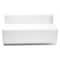 Flash Furniture Loveseat, 25-1/4" x 27", Upholstery Color: White ZB-803-LS-WH-GG - alternate 1