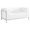 Flash Furniture Loveseat, 28-3/4" x 27-1/4", Upholstery Color: White ZB-IMAG-LS-WH-GG - alternate 1