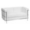 Flash Furniture Loveseat, 28-1/2" x 27-1/2", Upholstery Color: White ZB-REGAL-810-2-LS-WH-GG - alternate 1