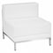 Flash Furniture Hercules Imagination Chair, Melrose White Seat, White Back, 28 in W 28-3/4" L 27-1/4" H, Armless ZB-IMAG-MIDDLE-WH-GG - alternate 1