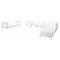 Flash Furniture 10 pcs. White Leather Reception Set, Imagination Series ZB-IMAG-SET19-WH-GG - alternate 1