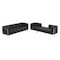 Flash Furniture HERCULES Imagination Series Black LeatherSoft Sofa & Lounge Chair Set with Ganging Clips, 4 Pieces ZB-IMAG-SET15-GG - alternate 1