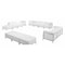 Flash Furniture 12 pcs. Living Room Set, Upholstery Color: White ZB-IMAG-SET21-WH-GG - alternate 1