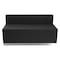 Flash Furniture Loveseat, 25-1/4" x 27", Upholstery Color: Black ZB-803-LS-BK-GG - alternate 1