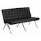 Flash Furniture Loveseat, 32" x 35", Upholstery Color: Black ZB-FLASH-801-LS-BK-GG - alternate 1