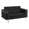 Flash Furniture Black LeatherSoft Double Stitch Detail Loveseat ZB-LESLEY-8090-LS-BK-GG - alternate 1