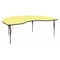Flash Furniture Kidney Activity Table, 48" W, 96" L, 25.125" H, Laminate, Yellow XU-A4896-KIDNY-YEL-T-P-GG - alternate 1