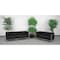 Flash Furniture Hercules Imagination Sofa and Loveseat Set, Black Seat, 79 W 28-3/4" L 27.25 H, Track ZB-IMAG-SET2-GG - alternate 1