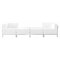 Flash Furniture HERCULES Imagination Series Melrose White LeatherSoft 4 Piece Chair & Ottoman Set with Ganging Clips ZB-IMAG-SET7-WH-GG - alternate 1