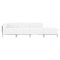 Flash Furniture HERCULES Imagination Series Melrose White LeatherSoft 4 Piece Chair & Ottoman Set with Ganging Clips ZB-IMAG-SET9-WH-GG - alternate 1