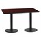Flash Furniture Rectangle Laminate Table, Laminate Top, Wood Grain XU-MAHTB-3060-TR18-GG - alternate 1