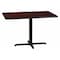 Flash Furniture Rectangle Laminate Table, 24" W, 42" L, 31.125" H, Laminate Top, Wood Grain XU-MAHTB-2442-T2230-GG - alternate 1