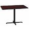 Flash Furniture Rectangle Laminate Table, Laminate Top, Wood Grain XU-MAHTB-3042-T2230-GG - alternate 1