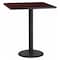 Flash Furniture Square Laminate Table, Laminate Top, Wood Grain XU-MAHTB-3636-TR24B-GG - alternate 1