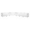 Flash Furniture HERCULES Imagination Series Melrose White LeatherSoft Sofa Set with Ganging Clips, 5 Pieces ZB-IMAG-SET17-WH-GG - alternate 1
