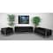 Flash Furniture HERCULES Imagination Series Black LeatherSoft 3 Piece Sofa Set with Ganging Clips ZB-IMAG-SET1-GG - alternate 1
